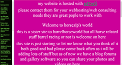 Desktop Screenshot of horsezipsworld.com